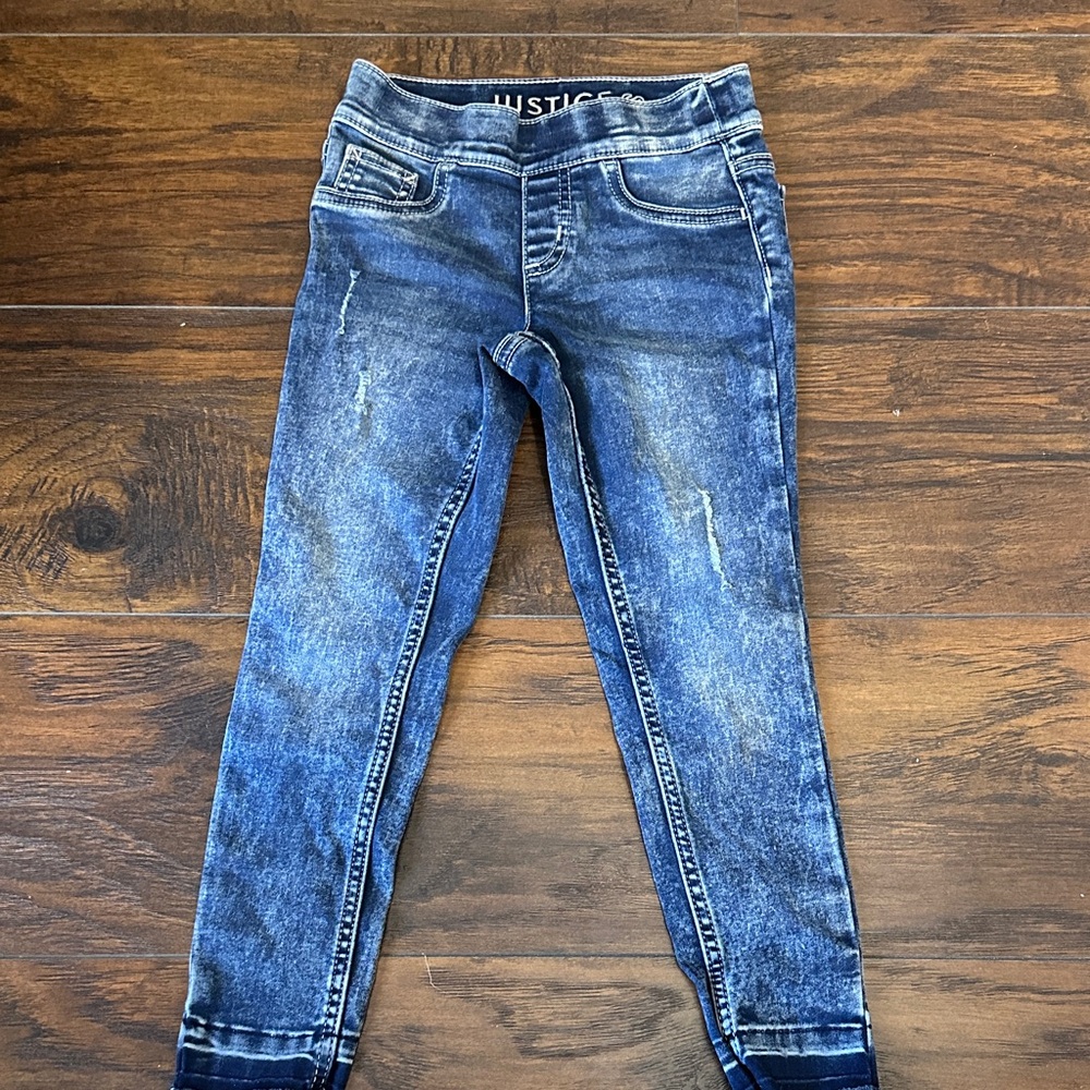 Justice Indigo Denim Jeggings